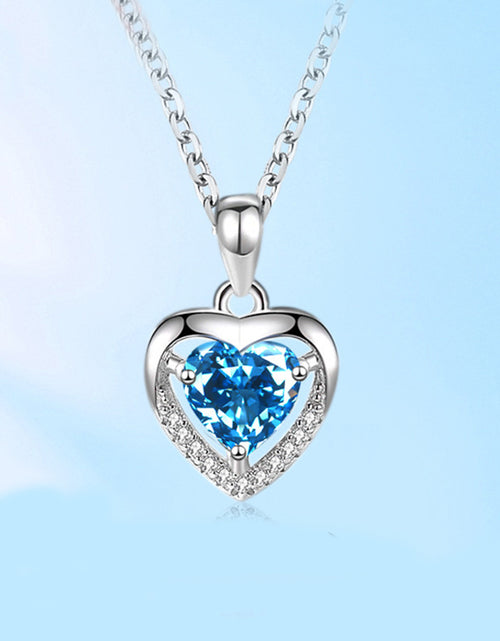 Load image into Gallery viewer, 925 Heart-shaped Rhinestones Necklace Luxury Personalised Necklace For Women Jewellery Valentine&#39;s Day Gift
