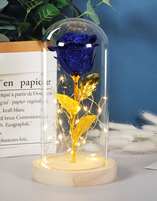 Load image into Gallery viewer, Eternal Rose Flowers LED Light In Glass Cover Gift
