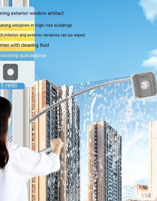 Load image into Gallery viewer, Glass Wiper High-Rise Outer Window Double-Sided Window Cleaner
