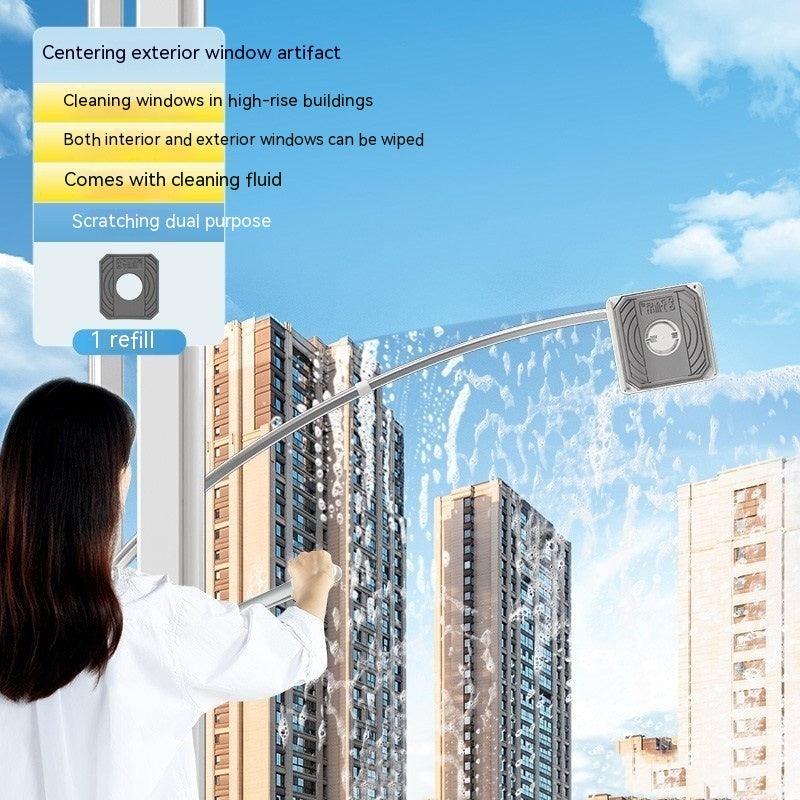 Glass Wiper High-Rise Outer Window Double-Sided Window Cleaner