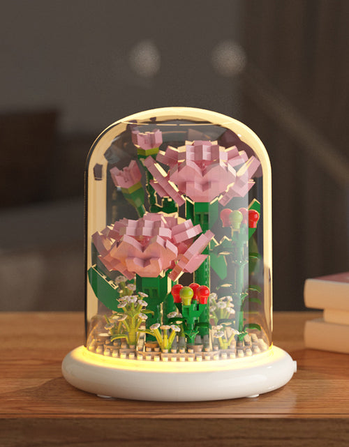 Load image into Gallery viewer, Building Block Flower Eternal Rose Small Particle Building Block Assembly Toy Gift Desktop Decoration
