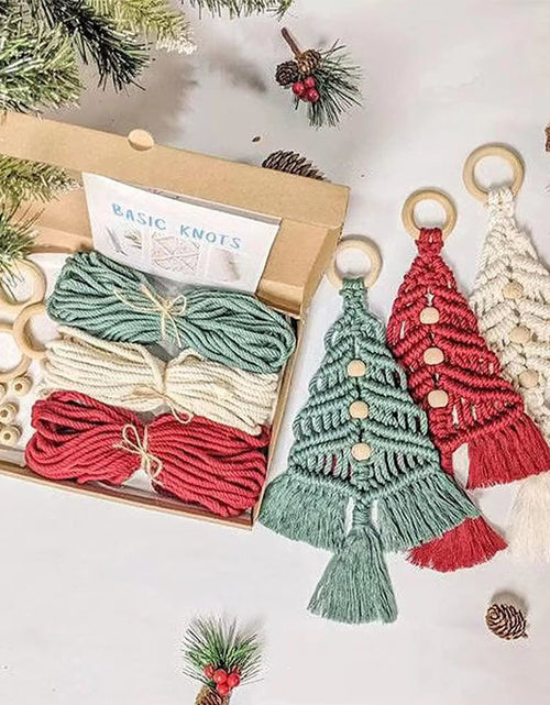 Load image into Gallery viewer, Christmas Tree Diy Material Package Handmade Cotton String Woven
