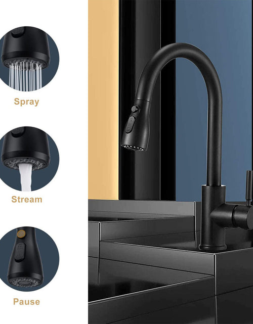 Load image into Gallery viewer, 360 Kitchen Sink Mixer Taps Pull Out Spout Spray Single Lever Modern Mono
