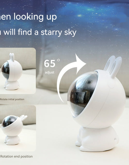 Load image into Gallery viewer, Creative Rabbit Star Light Projector Lamp Children Home Decor
