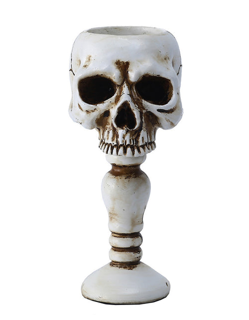 Load image into Gallery viewer, Three-dimensional Skull Column Candlestick Home Decoration
