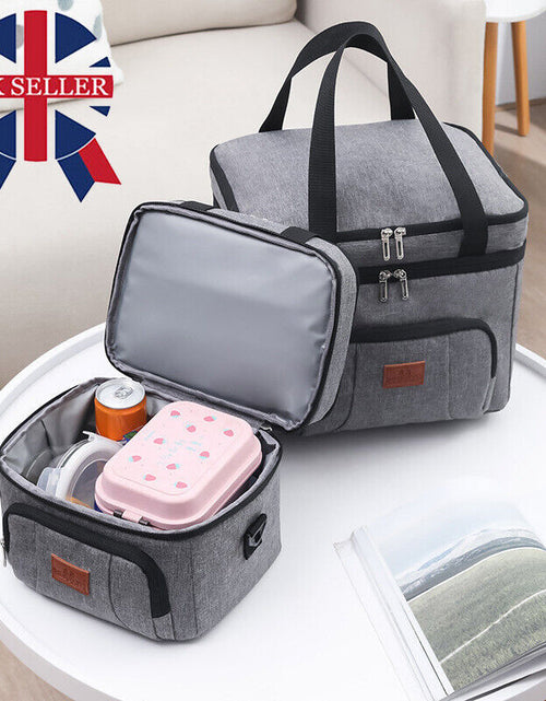 Load image into Gallery viewer, 24L Insulated Cooling Picnic Travel Camping Cooler Bag Lunch Foods Ice Drink UK
