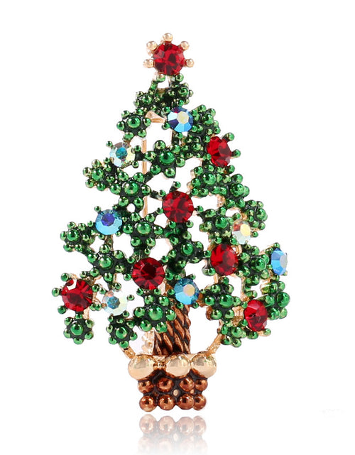 Load image into Gallery viewer, Christmas Tree Brooch Pin Women Girls Jewelry
