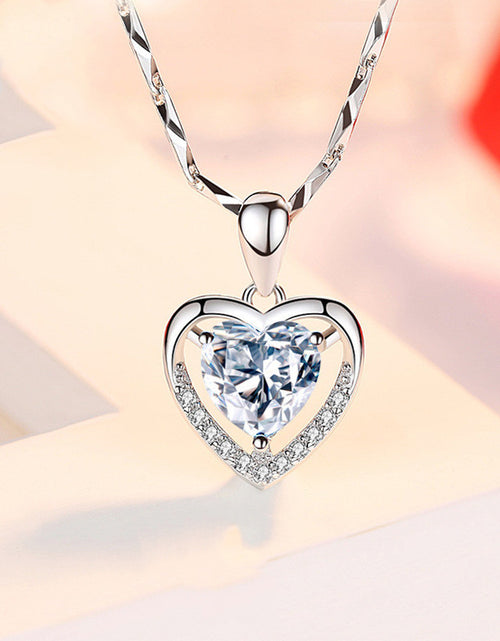 Load image into Gallery viewer, 925 Heart-shaped Rhinestones Necklace Luxury Personalised Necklace For Women Jewellery Valentine&#39;s Day Gift
