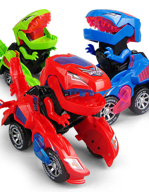 Load image into Gallery viewer, Hot Toys Deformation Dinosaur Toys Children&#39;s Light Music Electric Universal Toy Car
