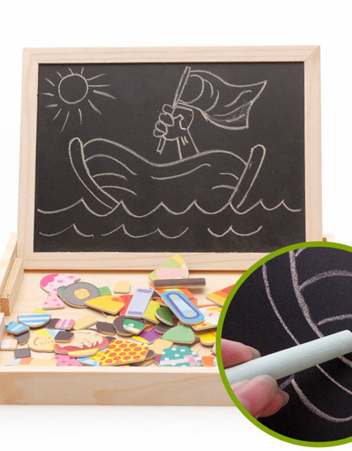 Load image into Gallery viewer, Multifunctional Magnetic Kids Puzzle Drawing Board Educational Toys Learning Wooden Puzzles Toys For Children Gift
