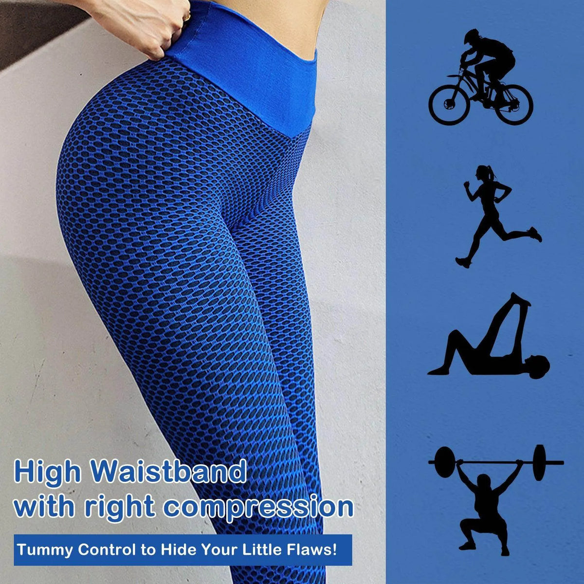 Women Leggings Butt Lifting Workout Tights Plus Size Sports High Waist ...