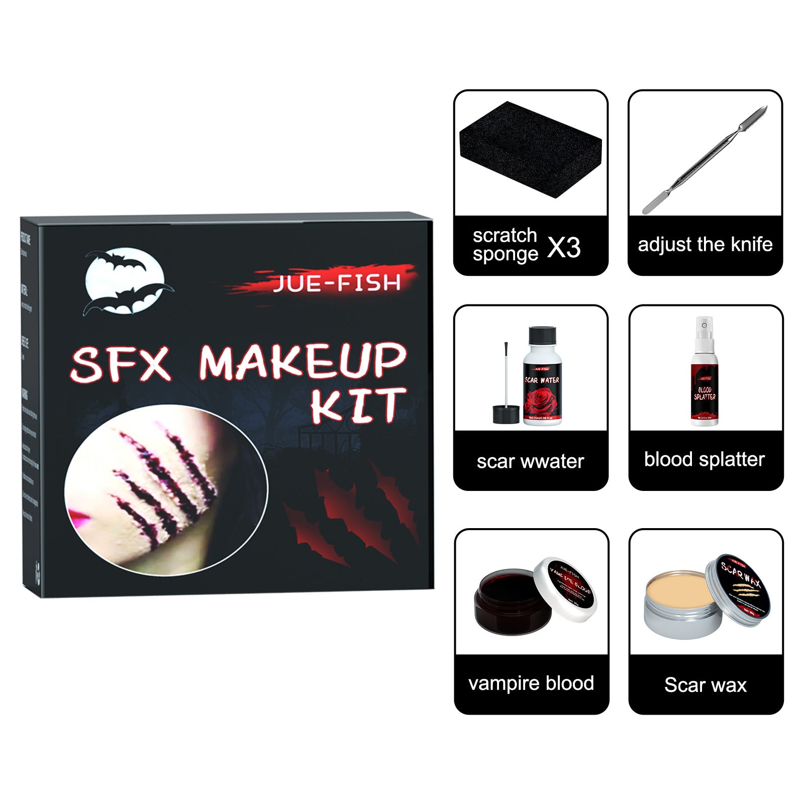 Halloween Cosmetic MakeUp Kit