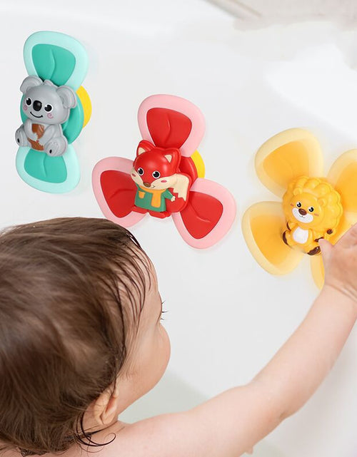 Load image into Gallery viewer, Spinning Top Baby Sucker Top Toy Creative Bath Swimming Water Toys Sucker Suction Cup Fun Game Baby Teether Toys
