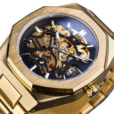 Load image into Gallery viewer, Fusini Automatic Mechanical Watch Hollow Mechanical Fashion Casual Europe And America
