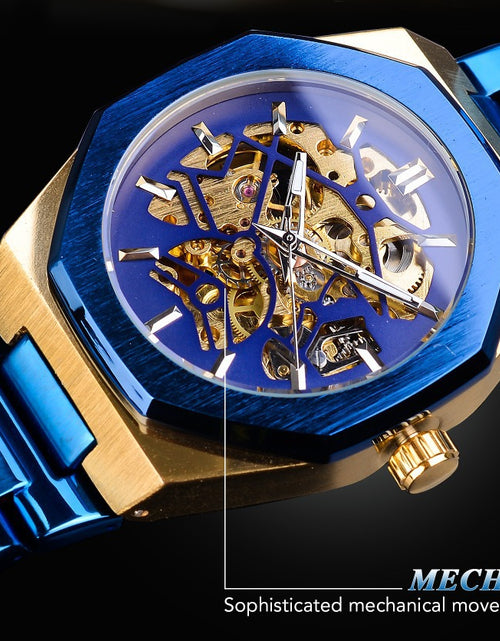 Load image into Gallery viewer, Fusini Automatic Mechanical Watch Hollow Mechanical Fashion Casual Europe And America
