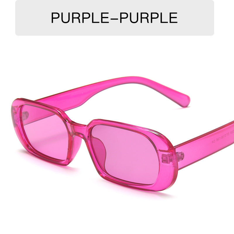 Retro Small Frame Sunglasses Female Candy Colour Colourful Fashion Sunglasses