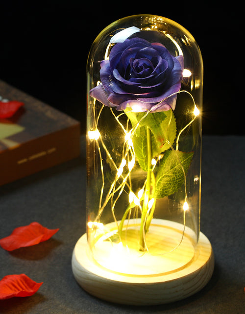 Load image into Gallery viewer, Glass Shade Rose Lamp
