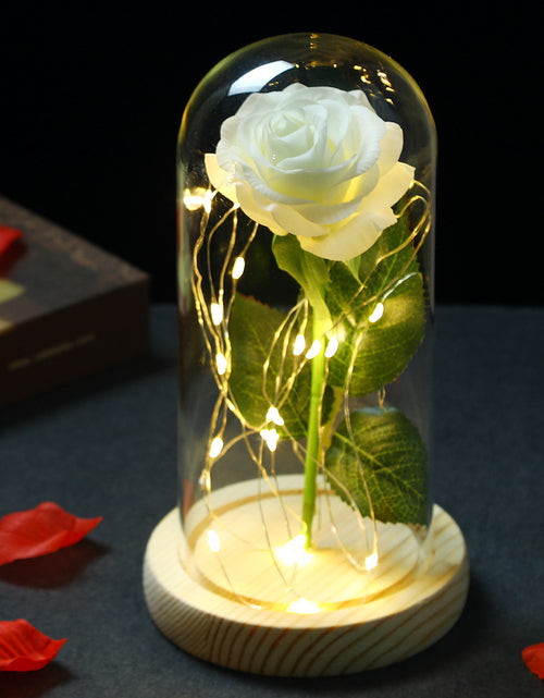 Load image into Gallery viewer, Glass Shade Rose Lamp
