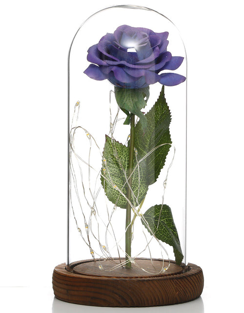 Load image into Gallery viewer, Glass Shade Rose Lamp
