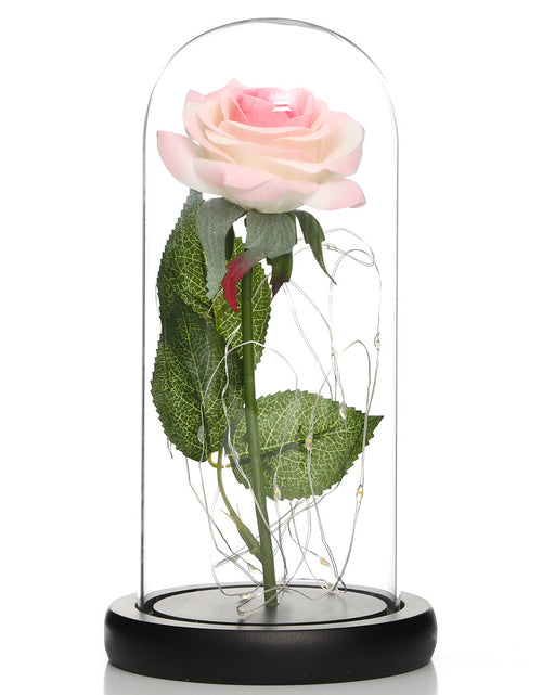 Load image into Gallery viewer, Glass Shade Rose Lamp
