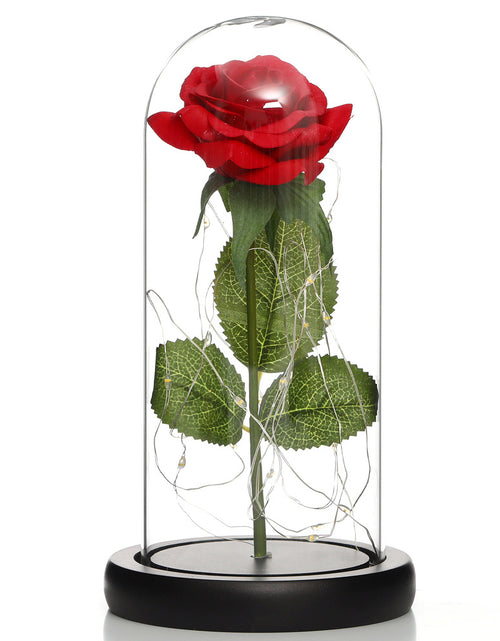 Load image into Gallery viewer, Glass Shade Rose Lamp
