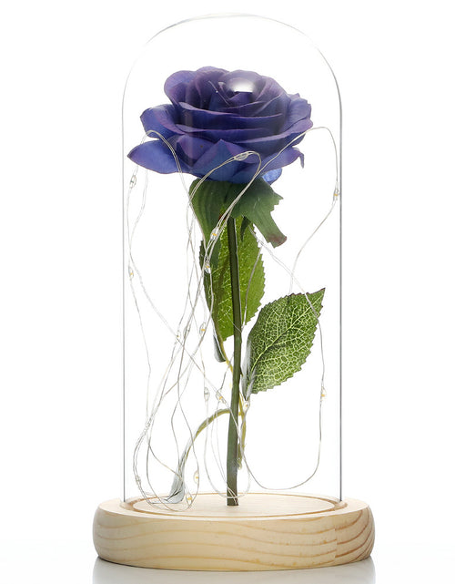 Load image into Gallery viewer, Glass Shade Rose Lamp
