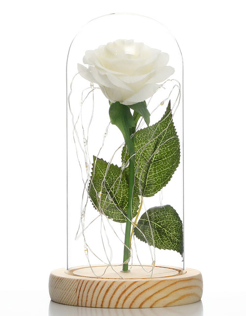 Load image into Gallery viewer, Glass Shade Rose Lamp
