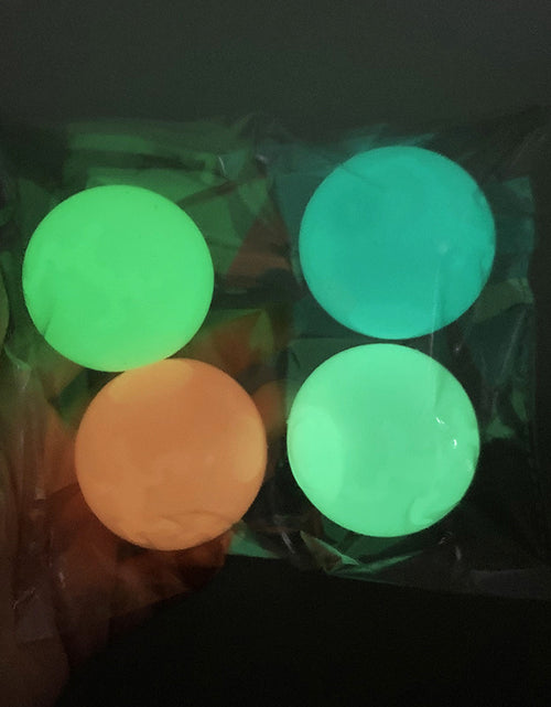 Load image into Gallery viewer, Luminous Sticky Ball Toys Sticky Wall Home Party Games Glow In The Dark Novelty Toys Decompression Squeeze Toy
