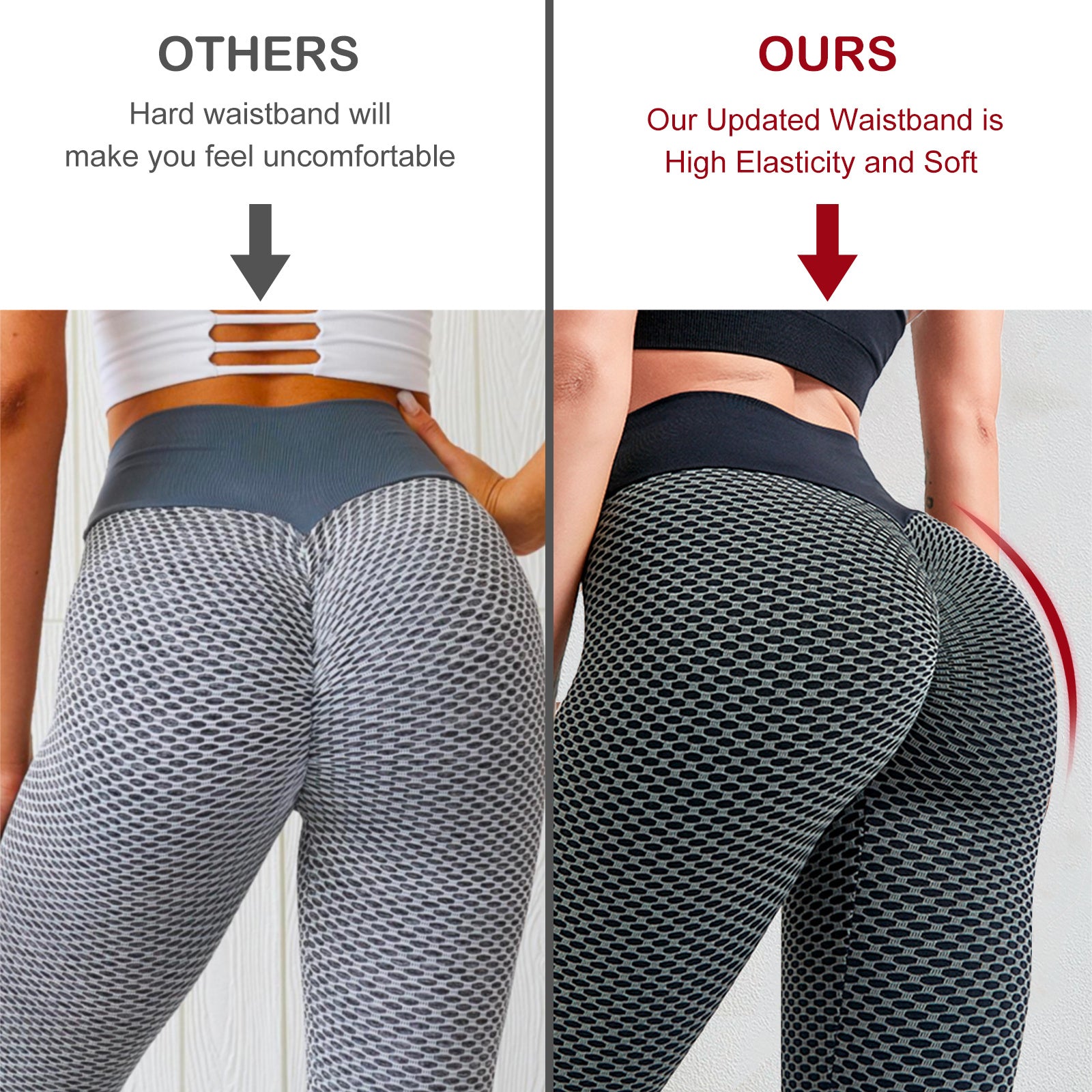 Leggings Women Butt Lifting Workout Tights Plus Size Sports High Waist Yoga Pants Small