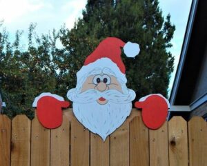 Load image into Gallery viewer, Christmas Themed Fence Garden Top Decoration
