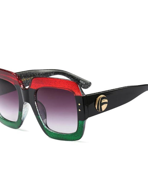 Load image into Gallery viewer, Colourful Glitter Sunglasses Retro Sunglasses
