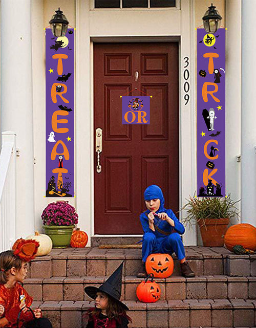 Load image into Gallery viewer, Halloween Decoration Outdoor Banner Halloween Couplets
