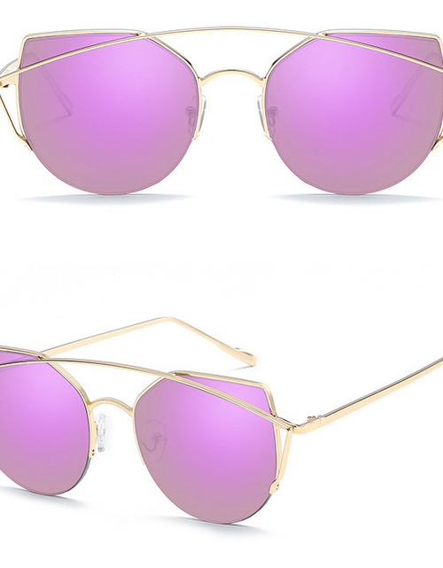 Load image into Gallery viewer, Female Vintage Gold Sunglasses
