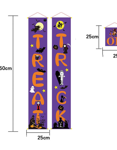 Load image into Gallery viewer, Halloween Decoration Outdoor Banner Halloween Couplets
