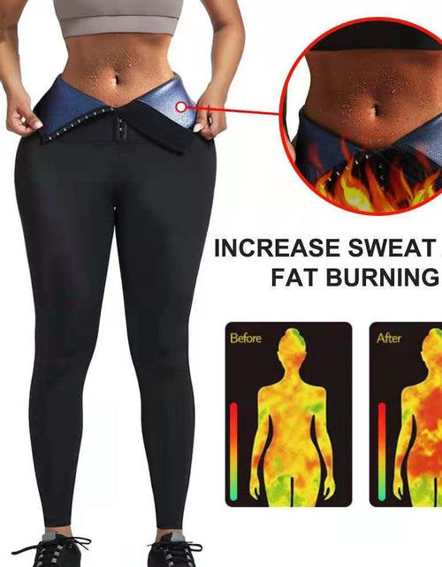 Load image into Gallery viewer, Sauna Long Pants Fitness Exercise Hot Thermo Sweat Leggings Training Slimming Pant
