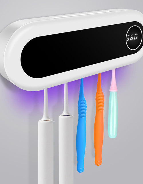 Load image into Gallery viewer, Wall Mounted Toothbrush Holder Smart Toothbrush UV Sterilizer Holder Toothpaste Dispenser
