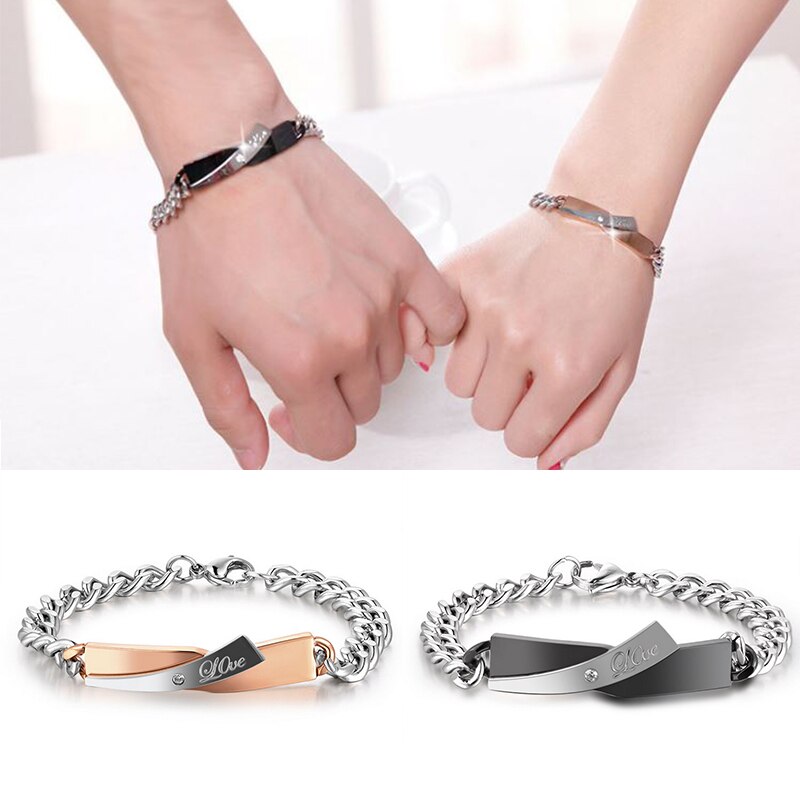 Couple Cross-Design Bracelet