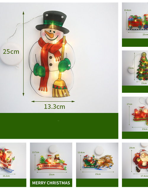 Load image into Gallery viewer, LED Suction Cup Window Hanging Lights Christmas Decoration
