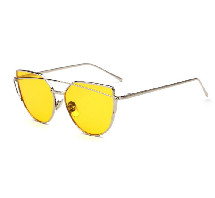 Female Vintage Gold Sunglasses