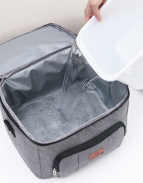 Load image into Gallery viewer, 24L Insulated Cooling Picnic Travel Camping Cooler Bag Lunch Foods Ice Drink UK
