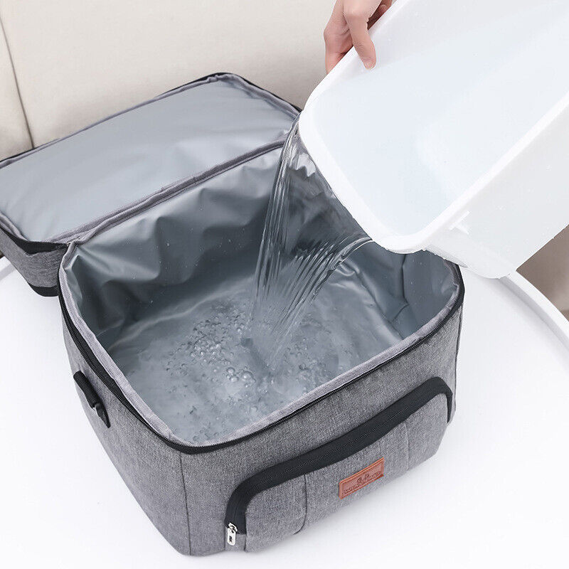 24L Insulated Cooling Picnic Travel Camping Cooler Bag Lunch Foods Ice Drink UK