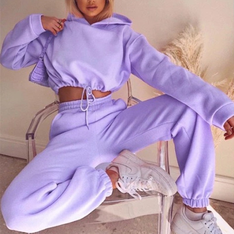 Jogging Suits For Women 2 Piece Sweatsuits Tracksuits Sexy Long Sleeve Hoodie Casual Fitness Sportswear