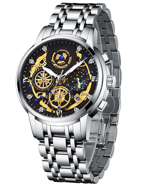 Load image into Gallery viewer, Men&#39;s Hollow Personality Waterproof Quartz Watch
