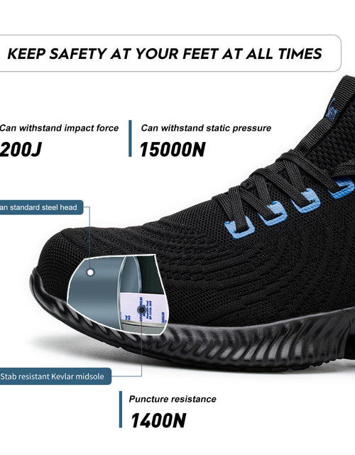 Load image into Gallery viewer, Four Seasons Steel Toe Cap Work Shoes Breathable Comfortable And Safe
