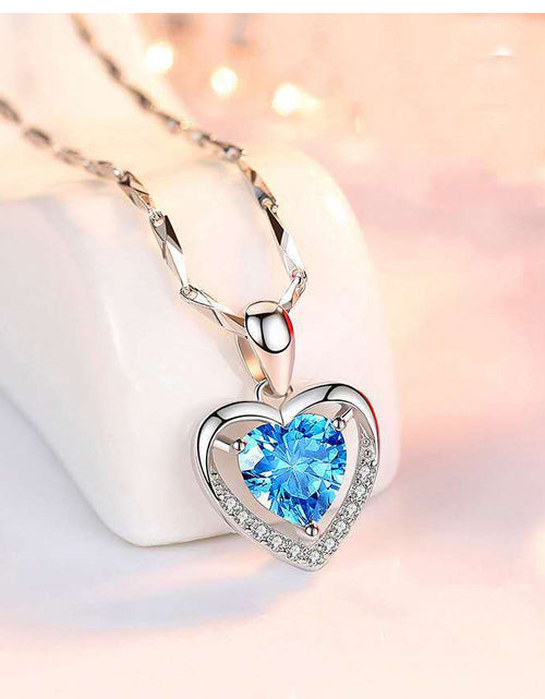 Load image into Gallery viewer, 925 Heart-shaped Rhinestones Necklace Luxury Personalised Necklace For Women Jewellery Valentine&#39;s Day Gift
