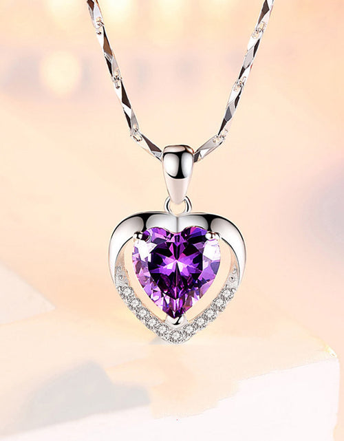 Load image into Gallery viewer, 925 Heart-shaped Rhinestones Necklace Luxury Personalised Necklace For Women Jewellery Valentine&#39;s Day Gift
