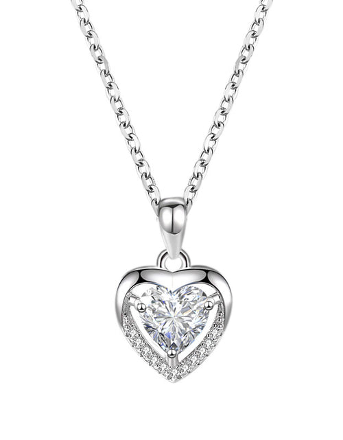 Load image into Gallery viewer, 925 Heart-shaped Rhinestones Necklace Luxury Personalised Necklace For Women Jewellery Valentine&#39;s Day Gift
