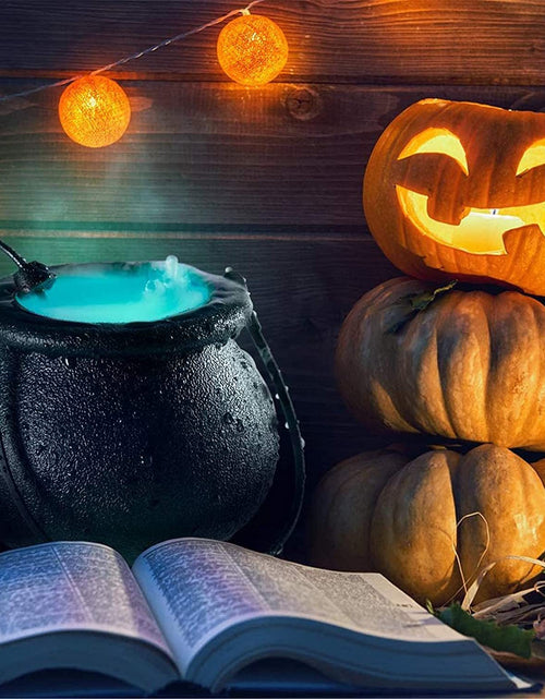 Load image into Gallery viewer, Halloween Pumpkin Smoke Witch Bucket Color Changing Lights
