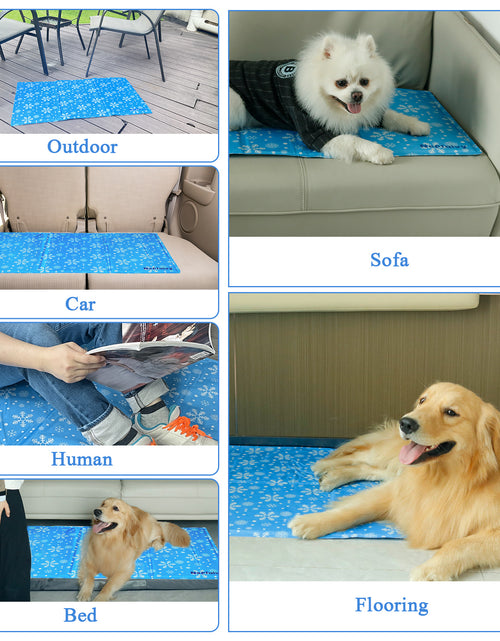 Load image into Gallery viewer, Dog Cooling Mats Small - Self Cooling Mat For Dogs And Cats, Non-toxic Gel Pet Cooling Mat, No Need To Refrigerate, Keep Pets Cool In Hot Summer For Indoor Outdoor, 50x40cm
