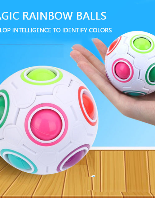 Load image into Gallery viewer, High Elasticity And Fall Resistance Puzzle Rainbow Ball Toy
